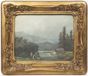 Josef Navrátil (1798–1865) Romantická krajina s jezerem
