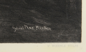 Wilhelm Woernle (1849–1916) Ukřižování podle Gabriela Maxe