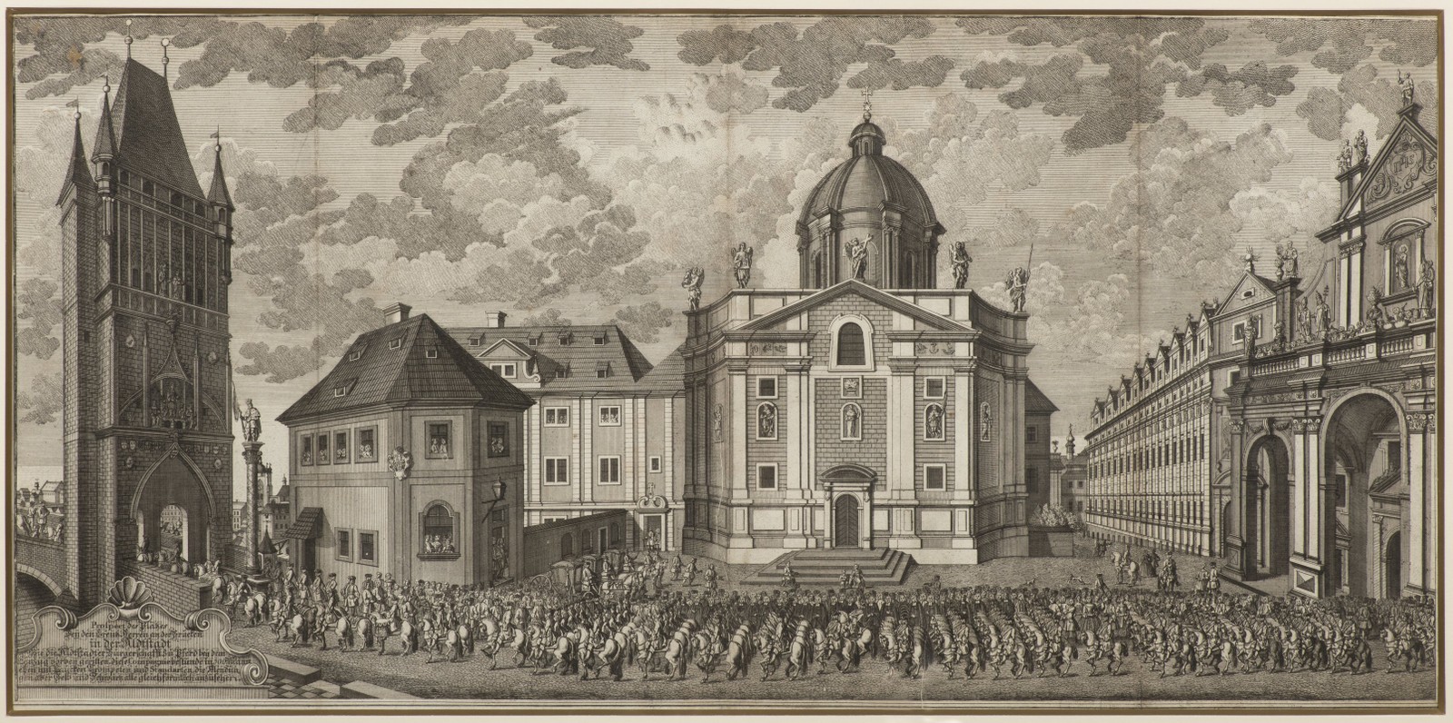 MARTIN TYROFF 1704 - 1758 - KORUNOVAČNÍ PRŮVOD MARIE TEREZIE