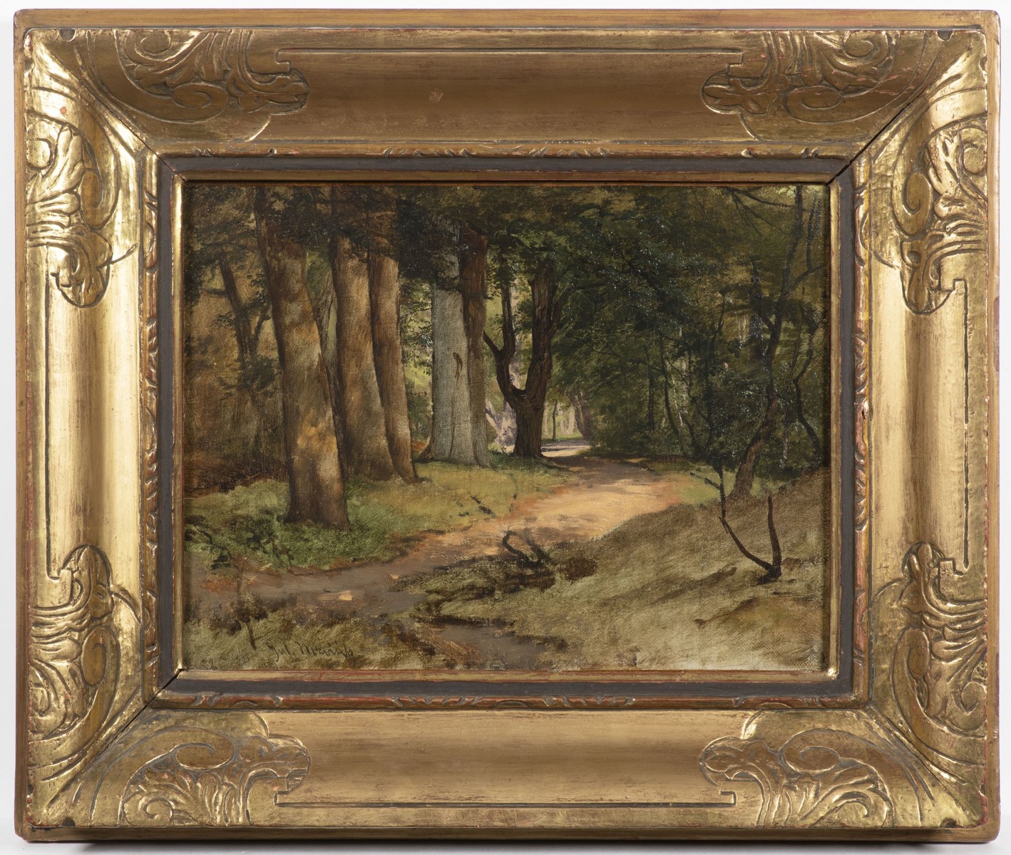JULIUS MAŘÁK 1832 - 1899 - MÝTINA V LESE