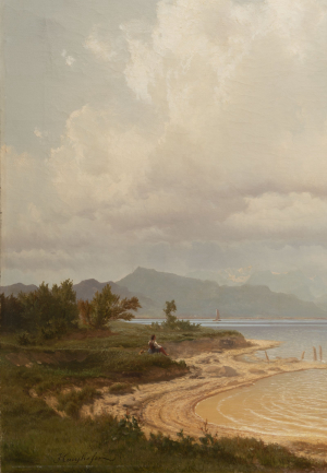 Max Haushofer (1811 - 1866) - U jezera