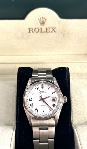Dámské ocelové hodinky Rolex Datejust 36 perfektní stav 