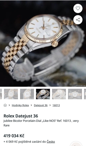 Pánské hodinky Rolex Datejust 36