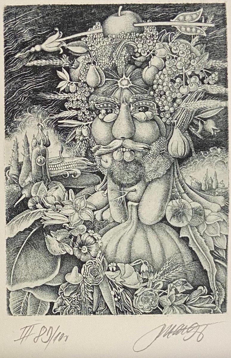 Josef DUDEK (1954) - Konvolut 4 grafik (Giuseppe Arcimboldo)