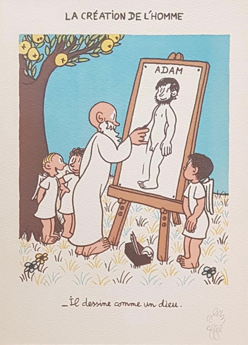 Jean EFFEL (1908 - 1982) - Kreslí jako Bůh