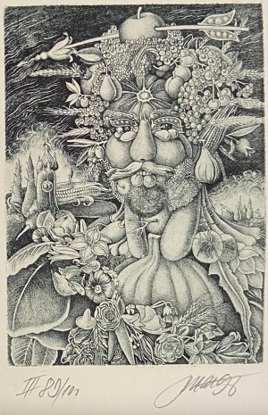 Josef DUDEK (1954) - Konvolut 4 grafik (Giuseppe Arcimboldo)