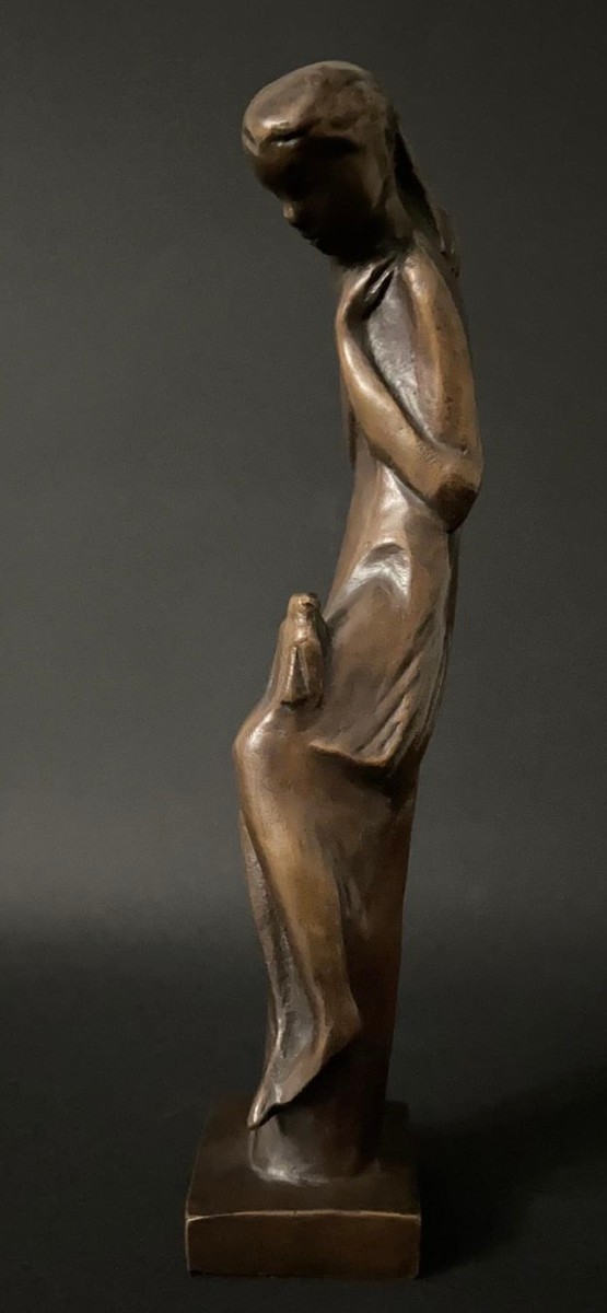 Jaroslav Vacek (1923 - 2012) - Dívka s ptáčkem