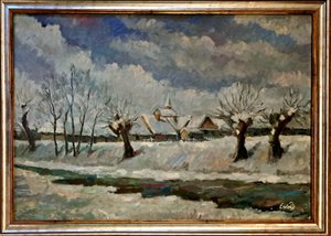 Vojtěch Erdélyi (1891 - 1955) - Zimní ves