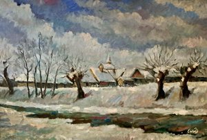Vojtěch Erdélyi (1891 - 1955) - Zimní ves