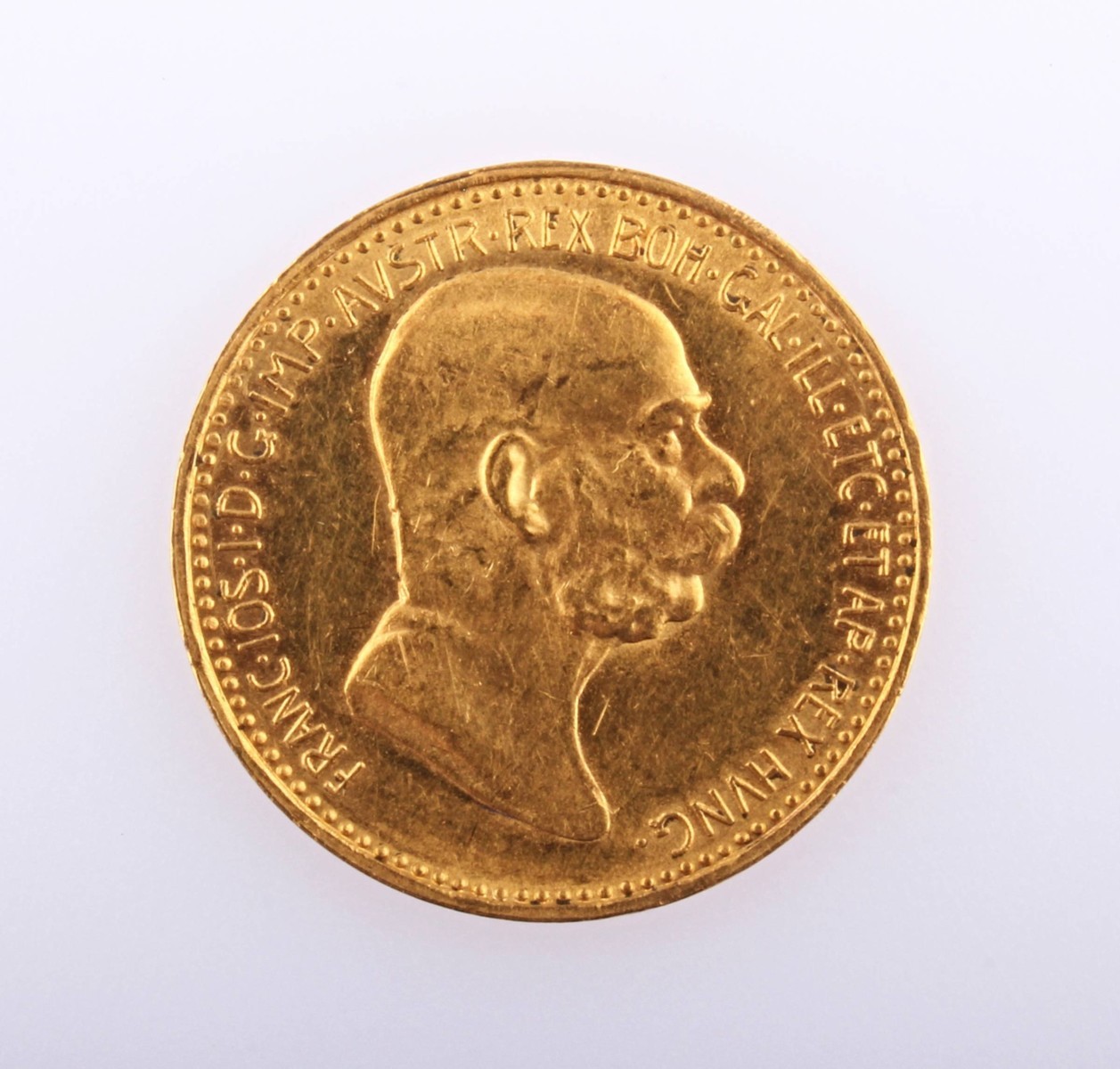 Zlatá mince: Jubilejní 10 Koruna 1908 František Josef I. 1848 - 1908