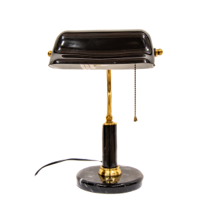 Stolní lampa tzv. "bankéřská", 30. léta 20. století