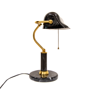 Stolní lampa tzv. "bankéřská", 30. léta 20. století