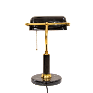 Stolní lampa tzv. "bankéřská", 30. léta 20. století