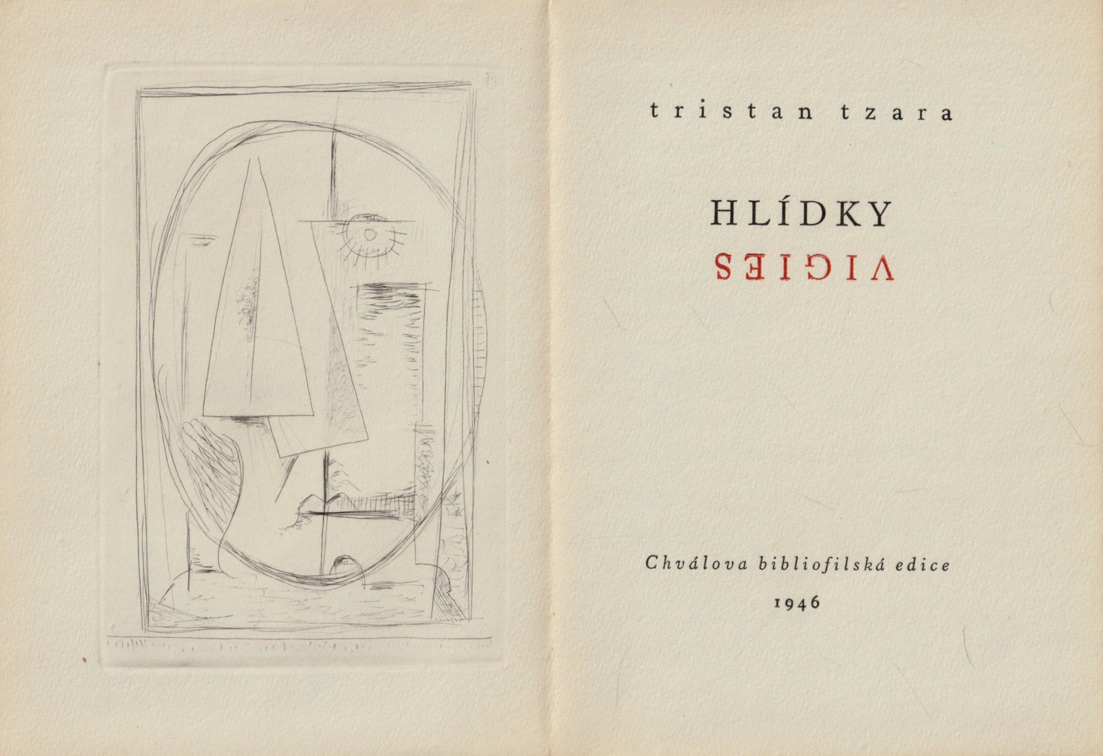Hlídky = Vigies / Tristan Tzara ; suchá jehla Otto Mizera