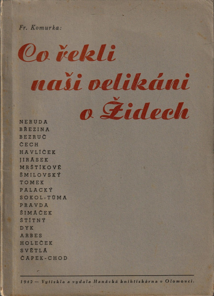 Co řekli naši velikáni o Židech / Fr. Komurka