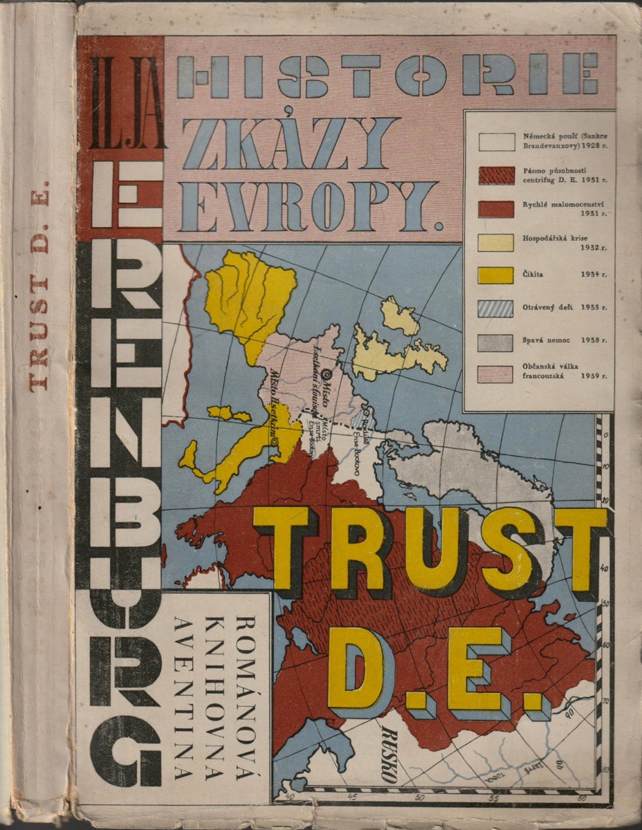Trust D.E. : historie zkázy Evropy / Ilja Grigorjevič Erenburg (podpis)