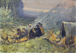 TUŽINSKÝ Alois (*1907):  U ohníčku