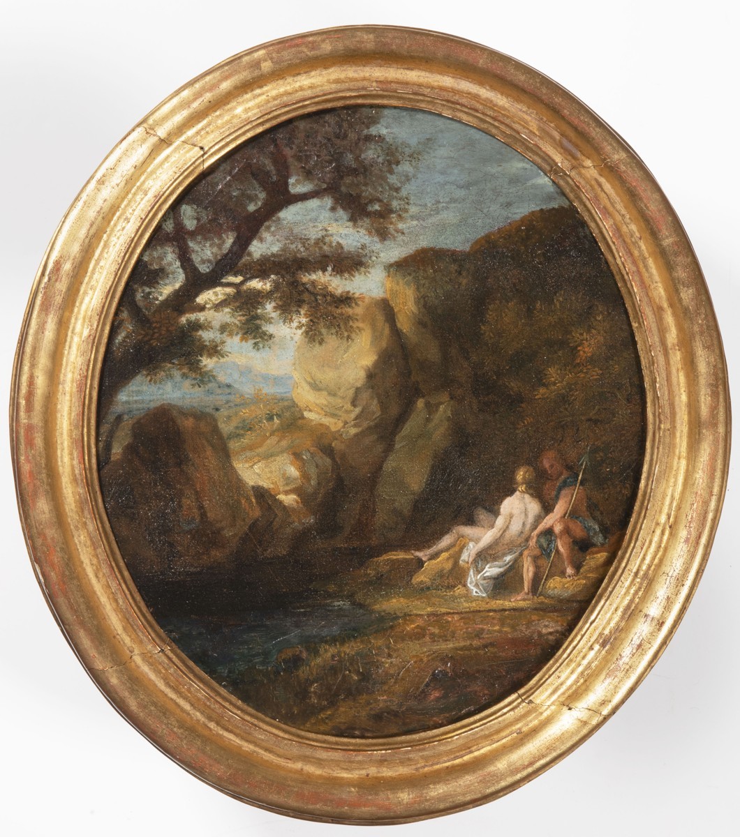 Southern Landscape with Lovers (Venus and Adonis?)