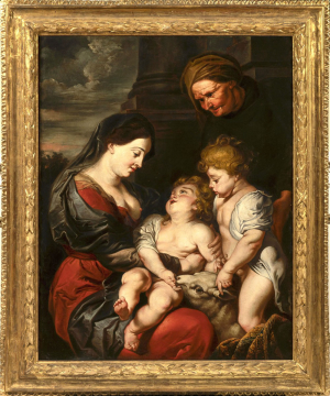 Mary and Elisabeth with Jesus and John (Antwerp 1597-1655 ibid.) 