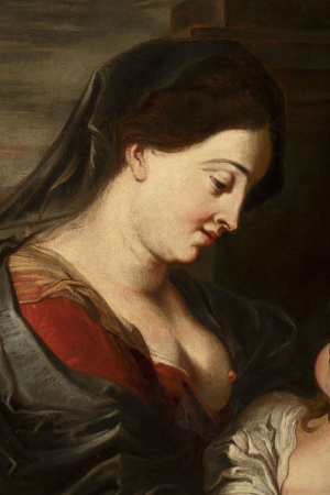 Mary and Elisabeth with Jesus and John (Antwerp 1597-1655 ibid.) 