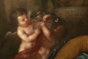 Reclining Venus with Putti