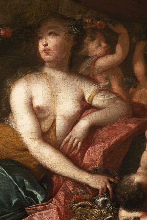 Reclining Venus with Putti