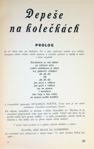 Jindřich Štyrský - V. Nezval: Pantomima