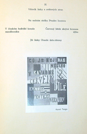Jindřich Štyrský - V. Nezval: Pantomima