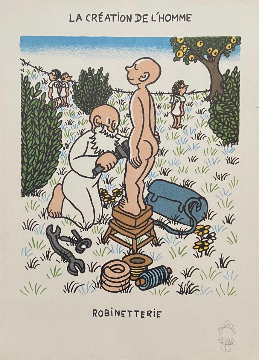 Jean EFFEL (1908 - 1982) - Utahování kohoutku