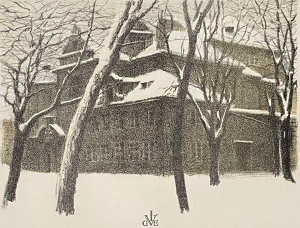 Otakar VAŇÁČ (1878-1955) - Motiv z Malé Strany
