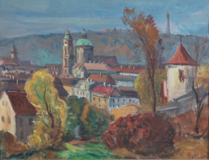 Šimek Jindřich - Pohled na Prahu