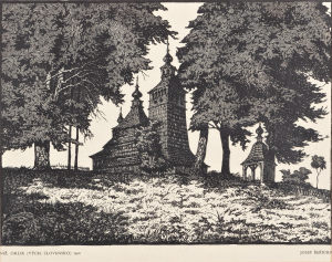 Řeřicha Josef - Kostely - 6 dřevorytů