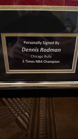 Chicago Bulls - NBA Basketbal - Dennis Rodman - podepsaný dres