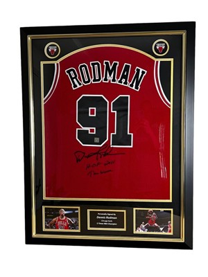 Chicago Bulls - NBA Basketbal - Dennis Rodman - podepsaný dres