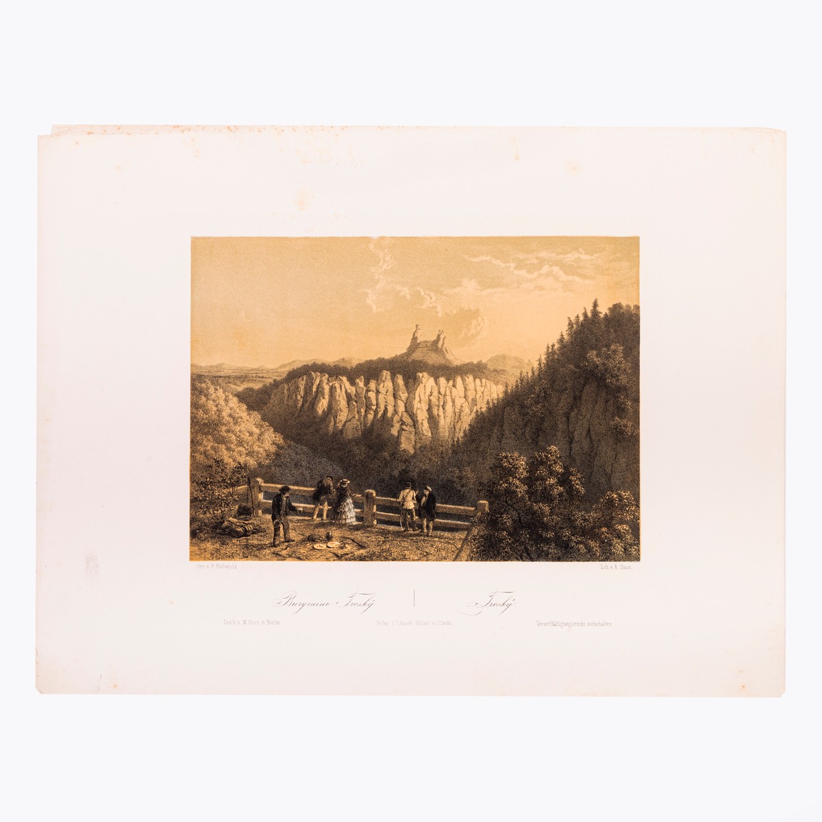 (Hrad Trosky) A. Haun, F. Kaliwoda: Burgruine Trosky., Trosky