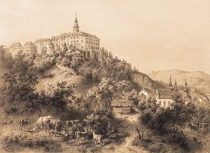 (Zámek Náchod) A. Haun: SCHLOSS NACHOD, ZÁMEK NÁCHOD
