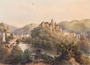 (Hrad a město Loket) A. Haun: Elbogen., Loket.