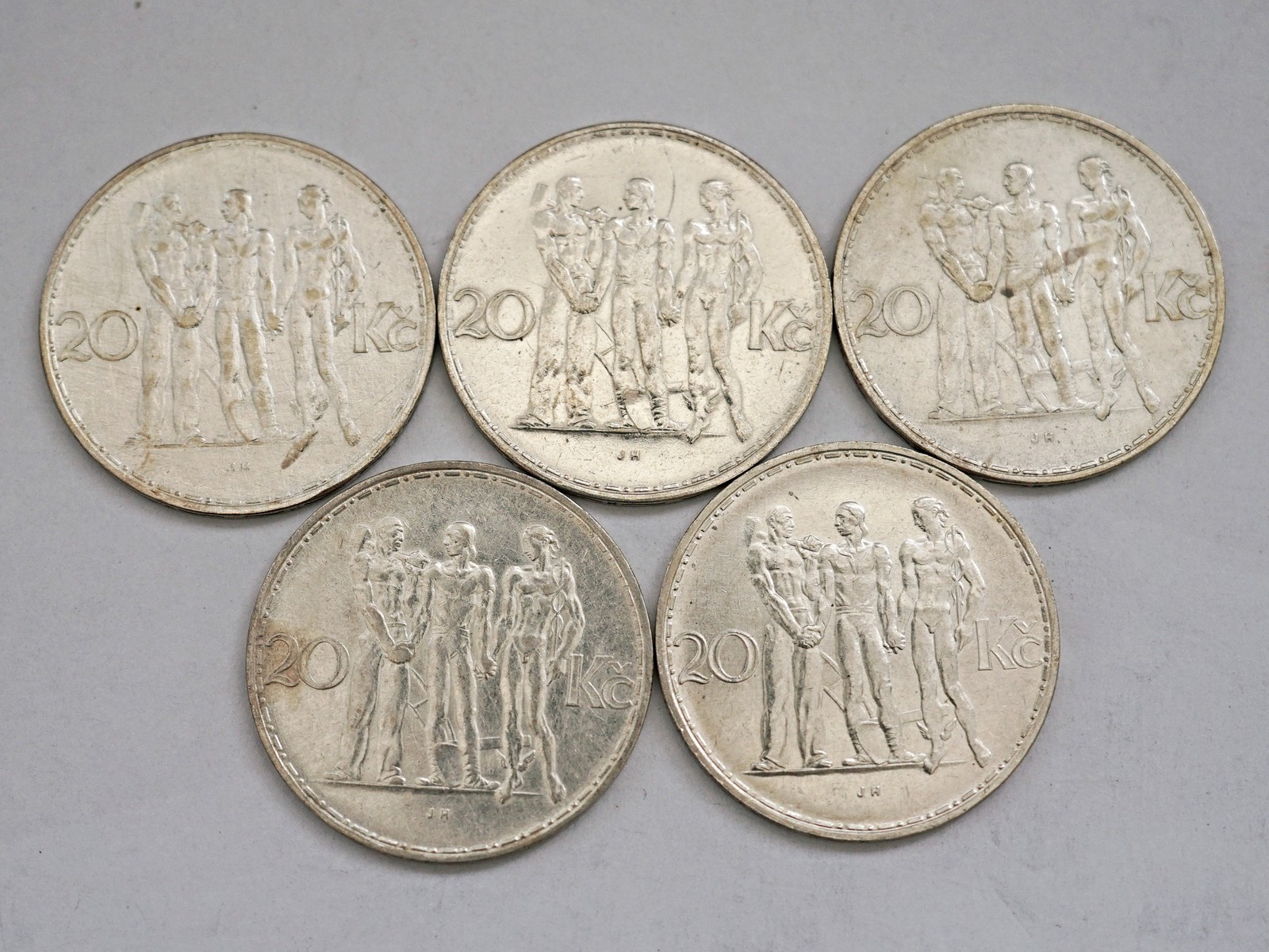 5 Ks 20 Kč - 20 Koruna 1933. Stříbro.