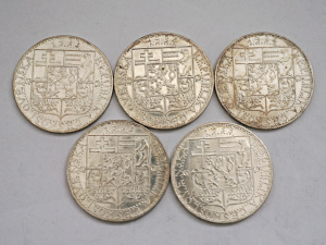 5 Ks 20 Kč - 20 Koruna 1933. Stříbro.