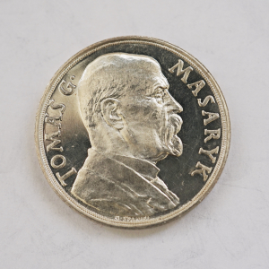Výroční medile Masaryk - 1935 85. výročí narození T.G. Masaryka. Lesklá ražba.