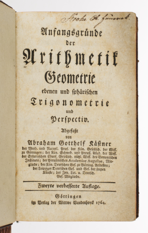 Abraham Gotthelf Kästner (1719-1800)