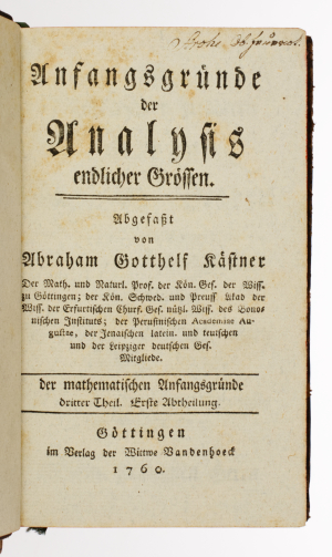 Abraham Gotthelf Kästner (1719-1800)