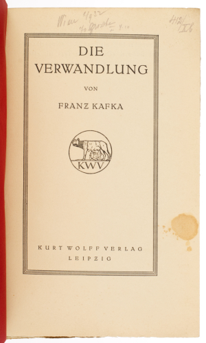 Franz Kafka (1883-1924) Ottomar Starke (1886-1962)