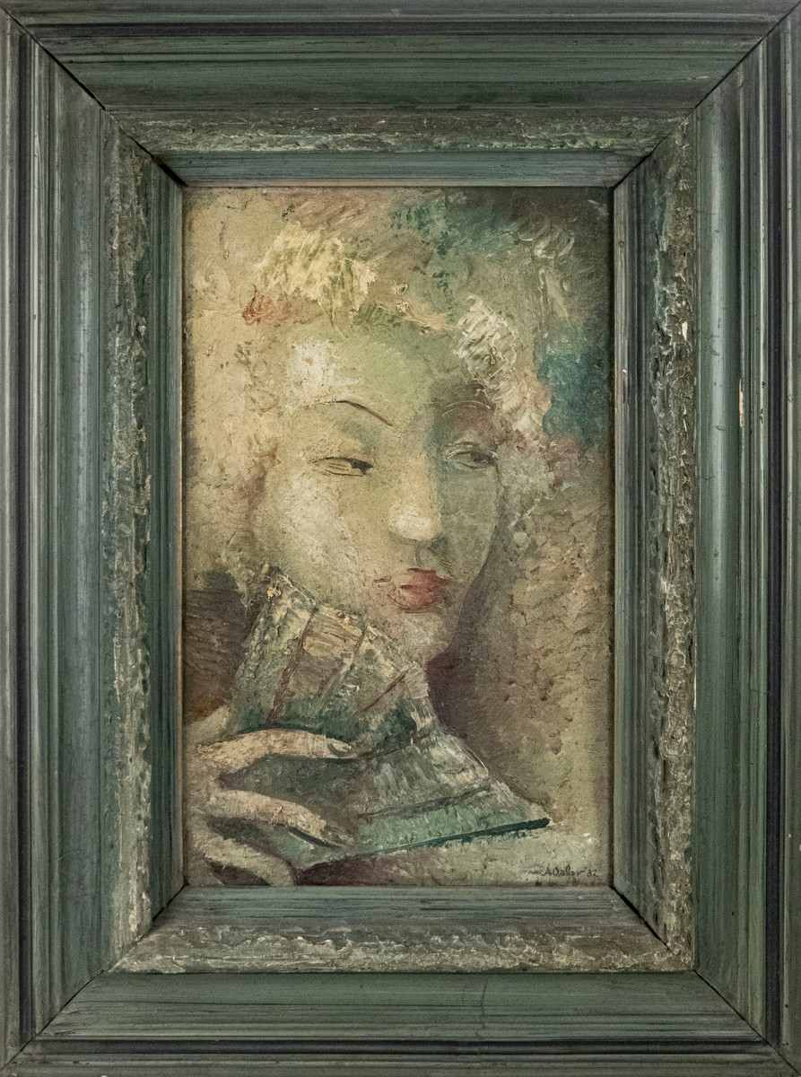 Alexander Konstantinović Orlov (1899–1979)
Орлов, Александр Константинович | Hlava ženy s vějířem