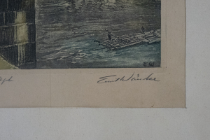 Emil Wänke (1901–?) | Pohled na Pražský hrad z Karlova mostu