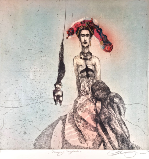 Vavrová Katarína, Mexický anjel, 43 x 41 cm