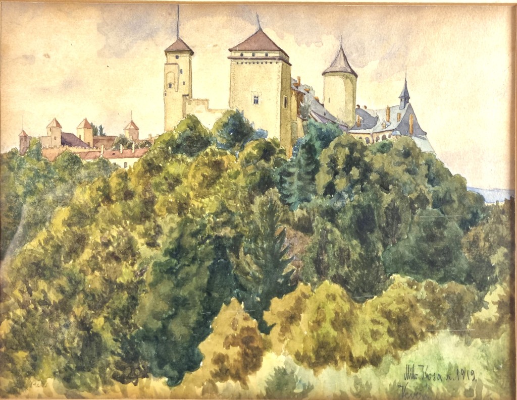 Kosa Milo, Hrad Veveří, Brno, rok 1919