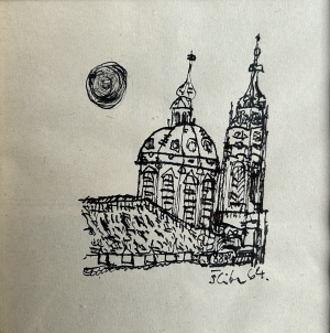 Šlitr Jiří |Pražské motivy | konvolut dvou obrazů