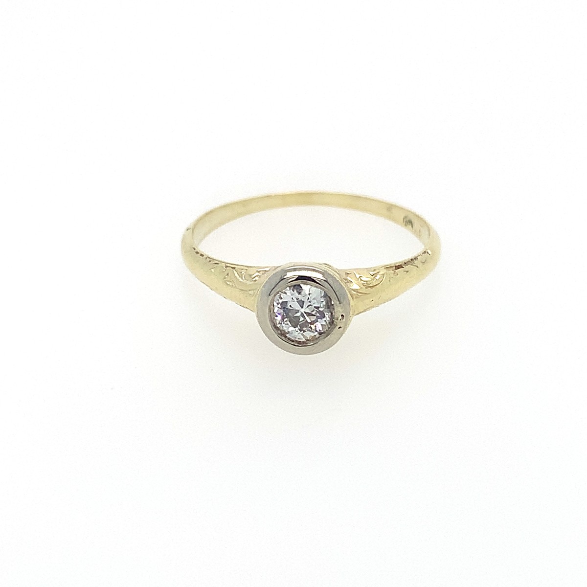 Prsten s diamantem | 0,25ct. | Praha 1920