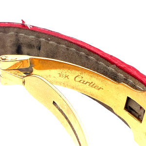 Zlaté náramkové hodinky " Cartier " model Tank Louis Cartier | 18 karátů zlato | 20x28mm